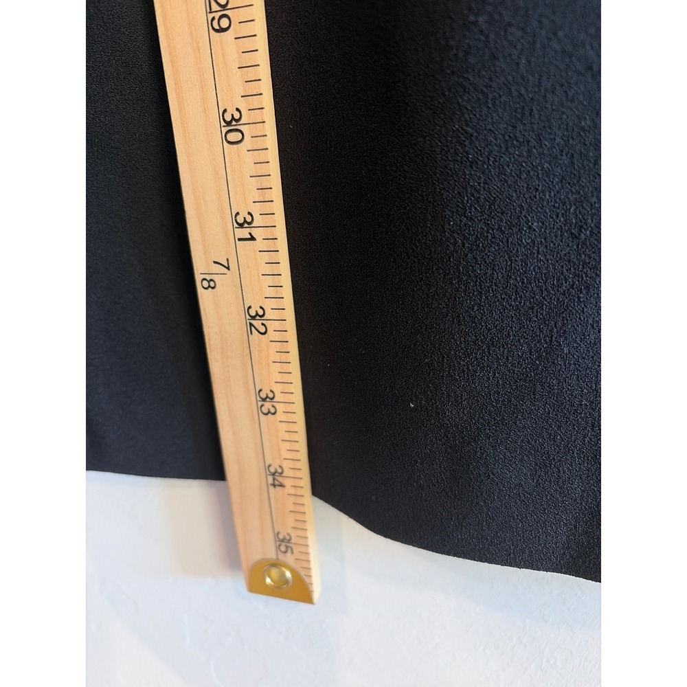 Calvin Klein Black Mock Neck Tie Bow Sheer Sleeve Shift Dress CD3C1P2X Size 4 - Picture 5 of 10